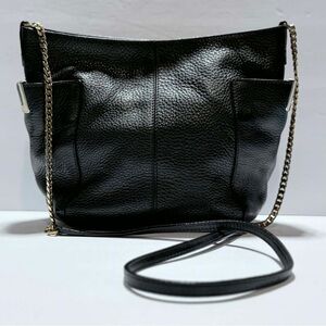 Jimmy Choo Black Crossbody Bag with Gold Chain
